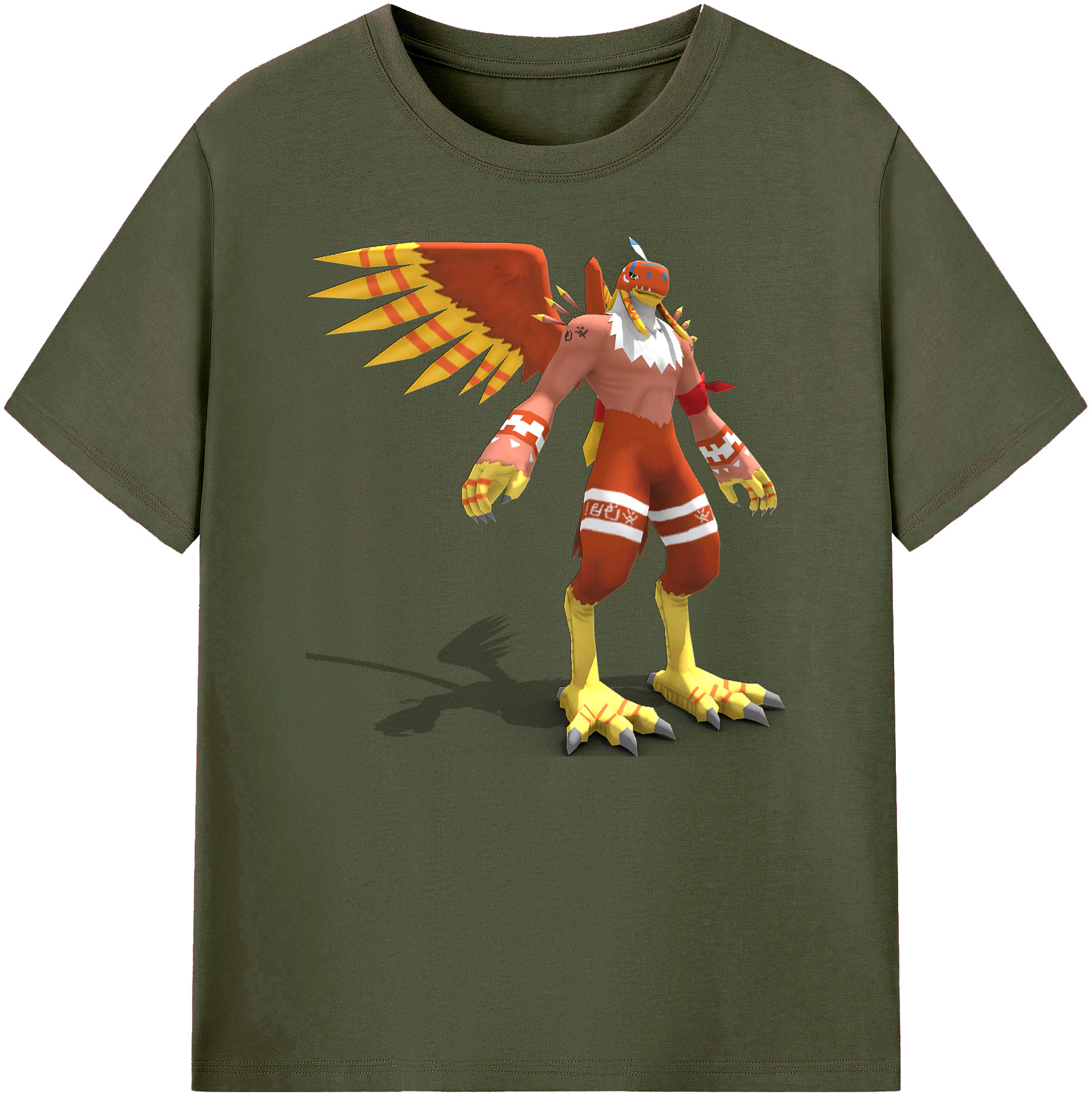 （画像用） Digimon デジタルモンスター/デジモン 綿100％ メンズ半袖Tシャツ｜肌触りやわらか＆通気性